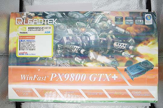 丽台Winfast PX9800 GTX+ HDCP 512MB显示卡（nVIDIA GeForce 9800 GTX芯片）